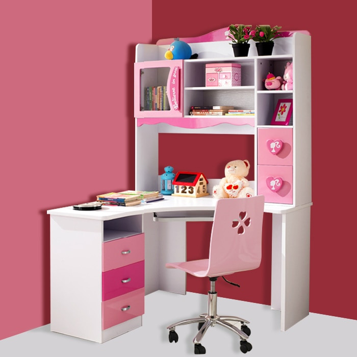 Child Desk With Storage
 Children s furniture princess piece corner puter desk