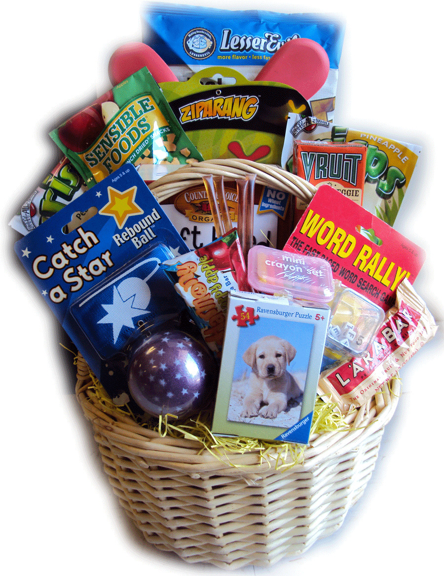 Child Get Well Gifts
 Boredom Buster Healthy Get Well Basket for Children