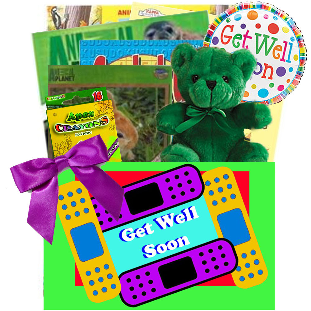 Child Get Well Gifts
 Kids Get Well Activities Gift Box will keep kids