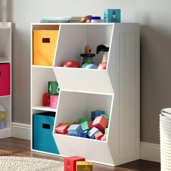 Child Storage Furniture
 Shop RiverRidge Kids 3 Cubby 2 Veggie Bin Floor Cabinet