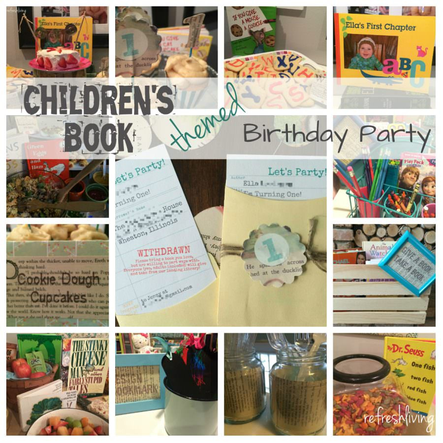 Children Book Party
 Children s Book Themed Birthday Party Refresh Living