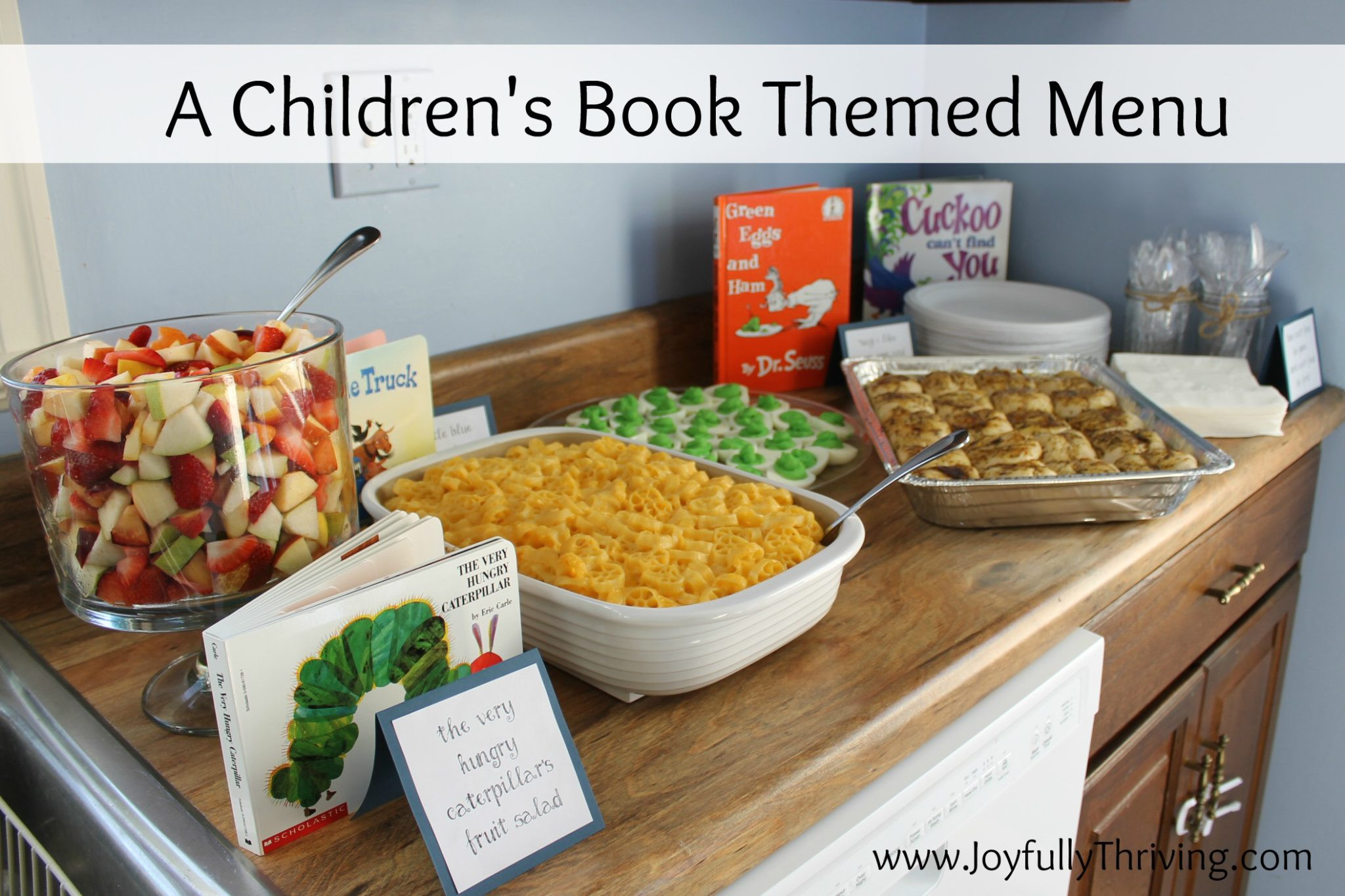 Children Book Party
 1st Birthday Book Themed Food