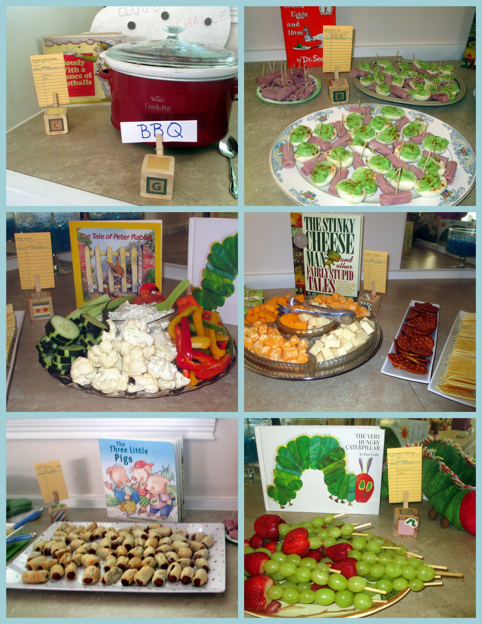 Children Book Party
 Children’s Book Themed Food Desserts & Beverages