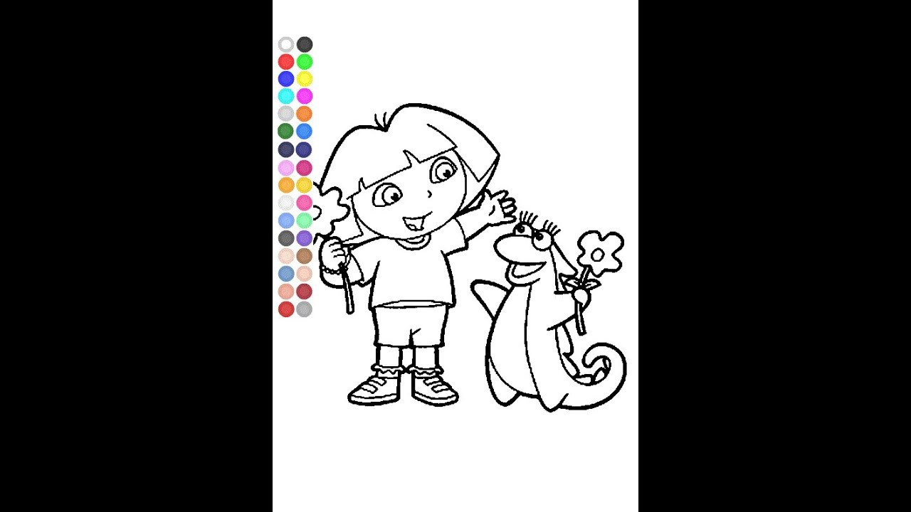 Children Coloring Game
 Little Kids Coloring Games Dora Coloring Games