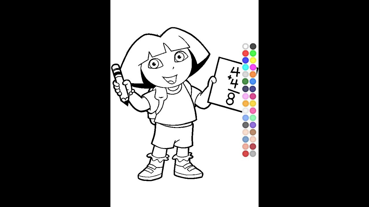 Children Coloring Game
 Little Kids Coloring Games Dora Coloring Games