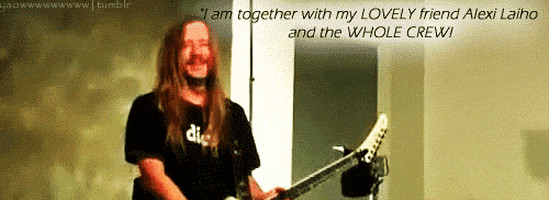Children Of Bodom Party All The Time
 Alexi Laiho GIFs Find & on GIPHY