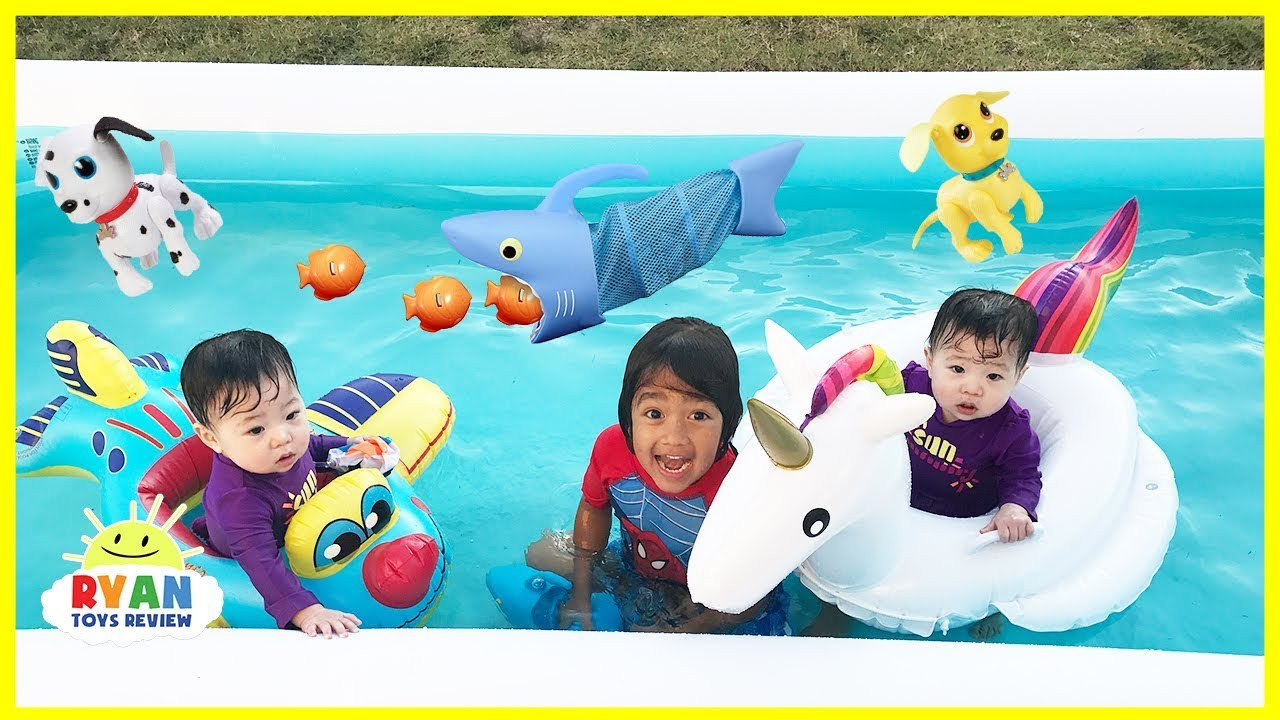 Children Pool Party
 FAMILY FUN KIDS POOL PARTY with Giant Inflatable Float for