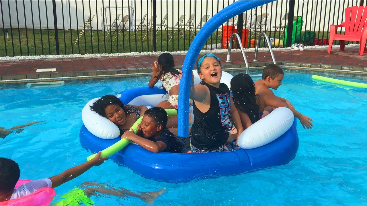 Children Pool Party
 Screaming Ecstatic Kids