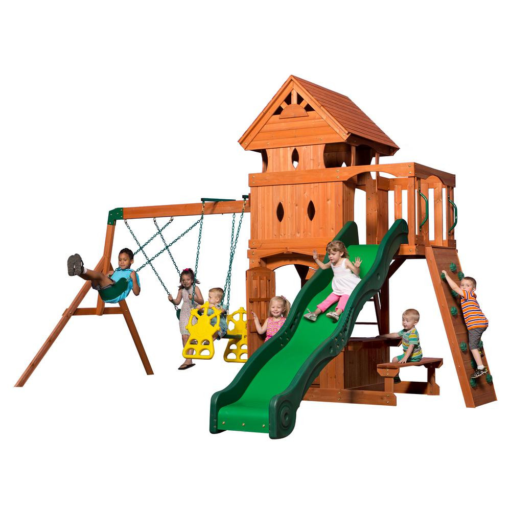 Children'S Playsets Backyard
 Backyard Discovery Monterey All Cedar Playset 6012