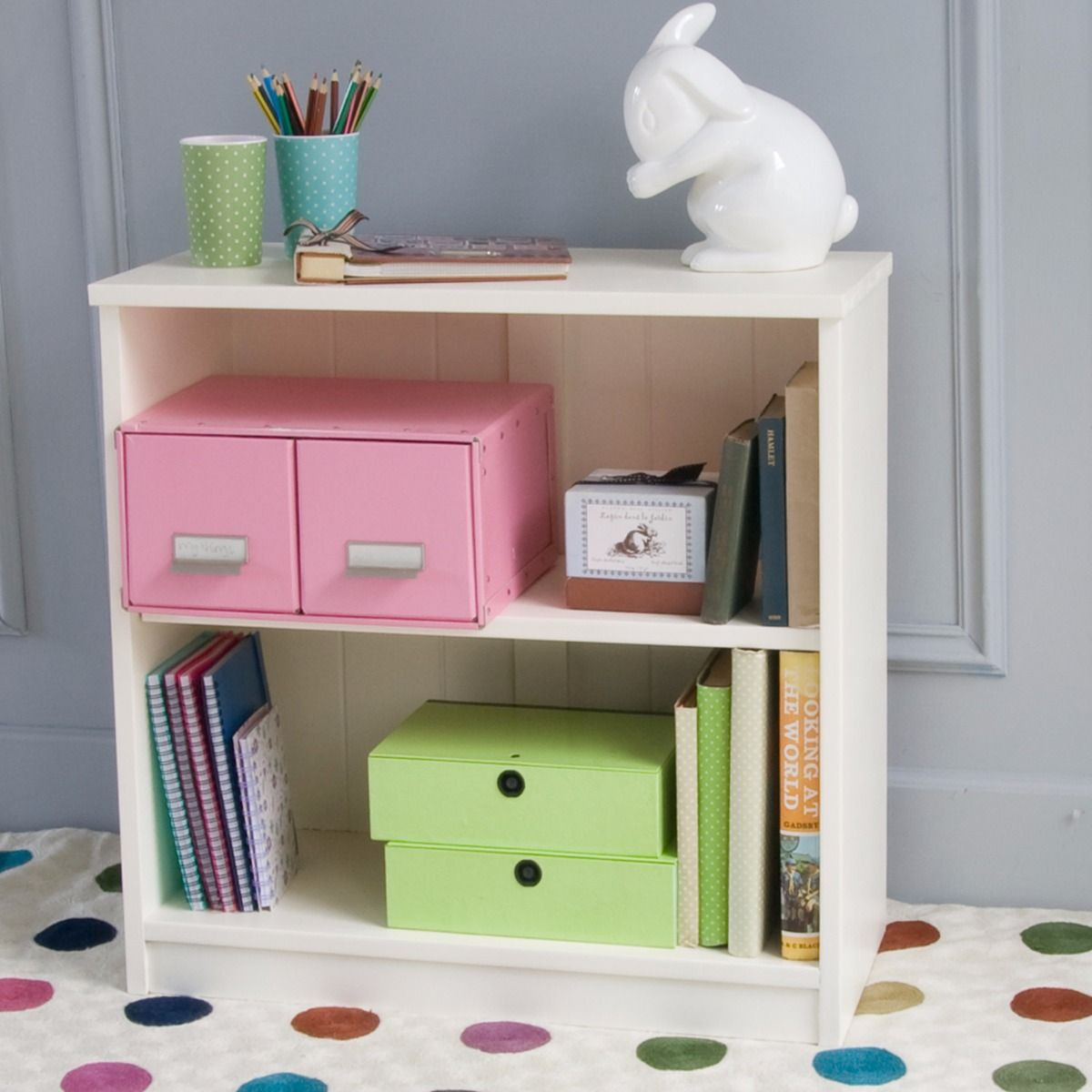 Childrens Bookcases And Storage
 Fargo Storage Bookcase Ivory White by Little Folks for