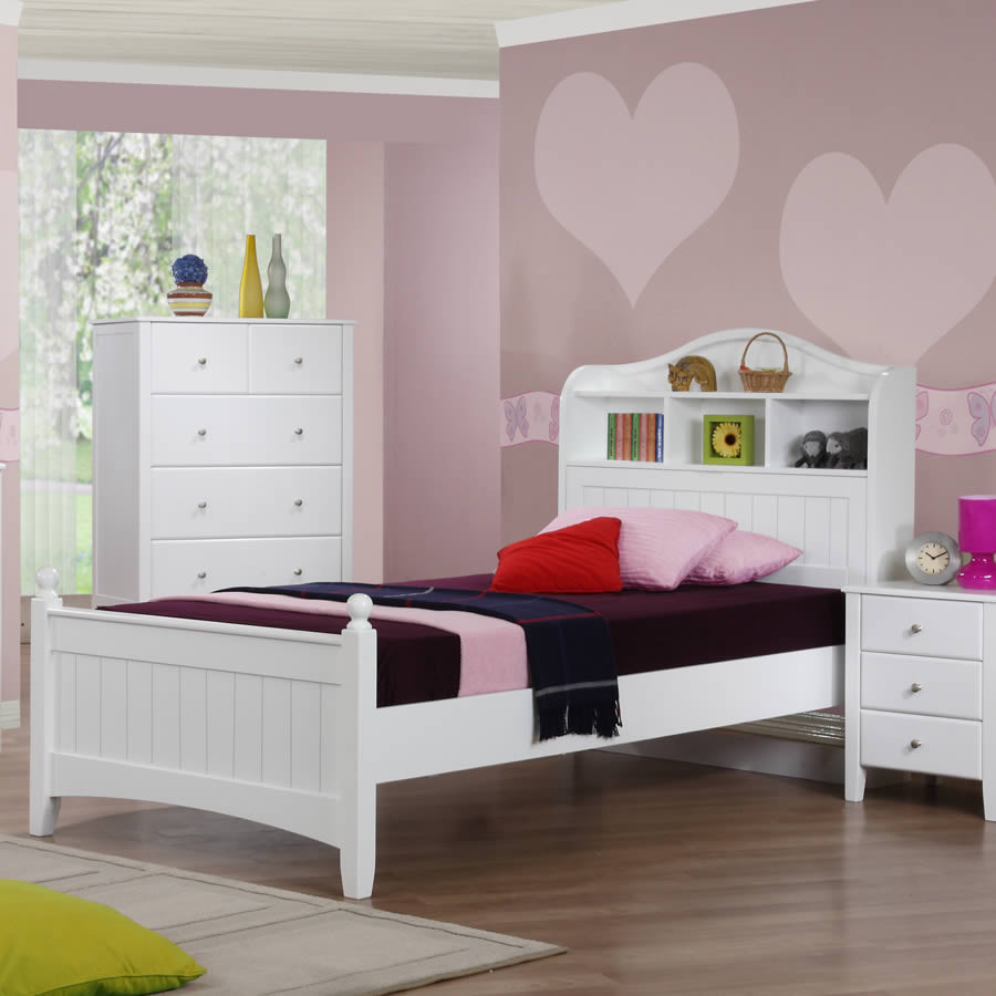 Childrens Storage Furniture
 Alexia Children s White Storage Bed The Children s