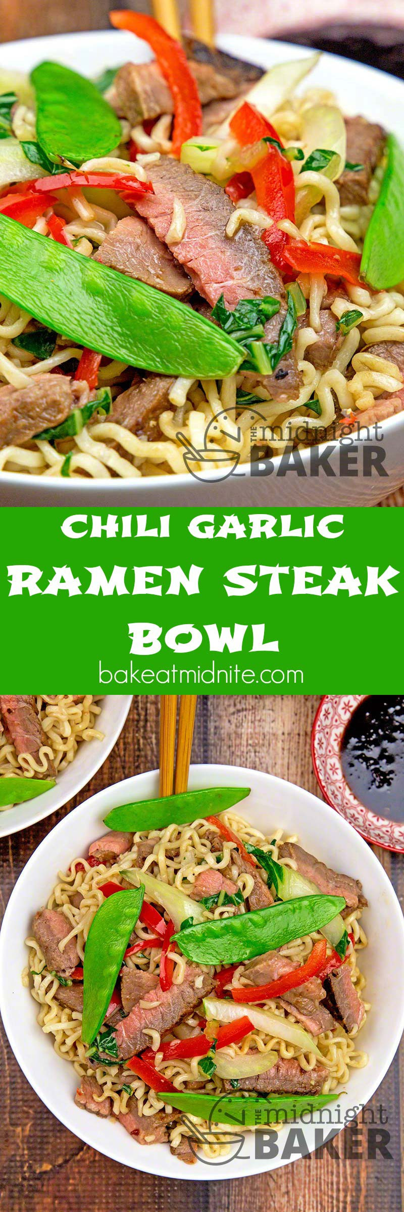 Chili Flavored Ramen Noodles
 Chili Garlic Ramen Steak Bowl The Midnight Baker