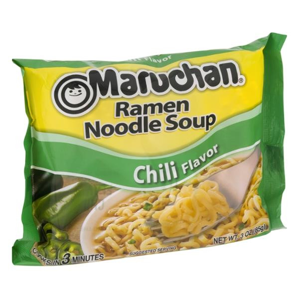 Chili Flavored Ramen Noodles
 Maruchan Chili Flavor Ramen Noodle Soup