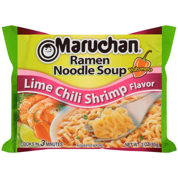 Chili Flavored Ramen Noodles
 Maruchan Ramen Noodle Soup Lime Chili Shrimp Flavor