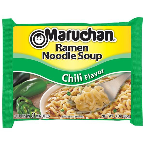 Chili Flavored Ramen Noodles
 Maruchan Chili Flavor Ramen Noodle Soup