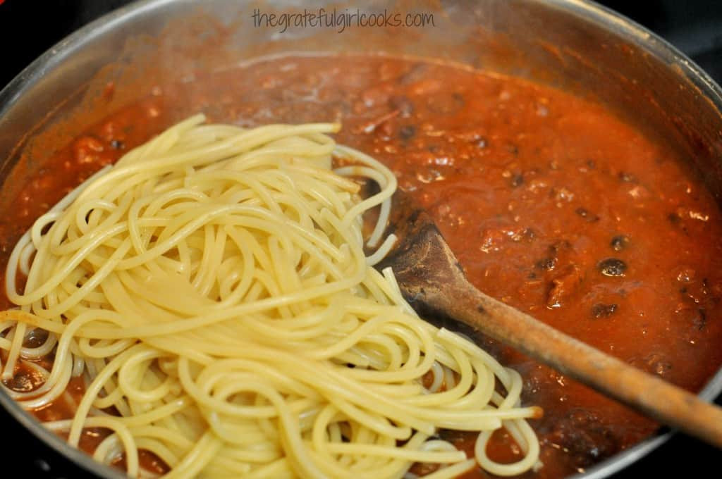 Chili On Spaghetti
 Chili Spaghetti