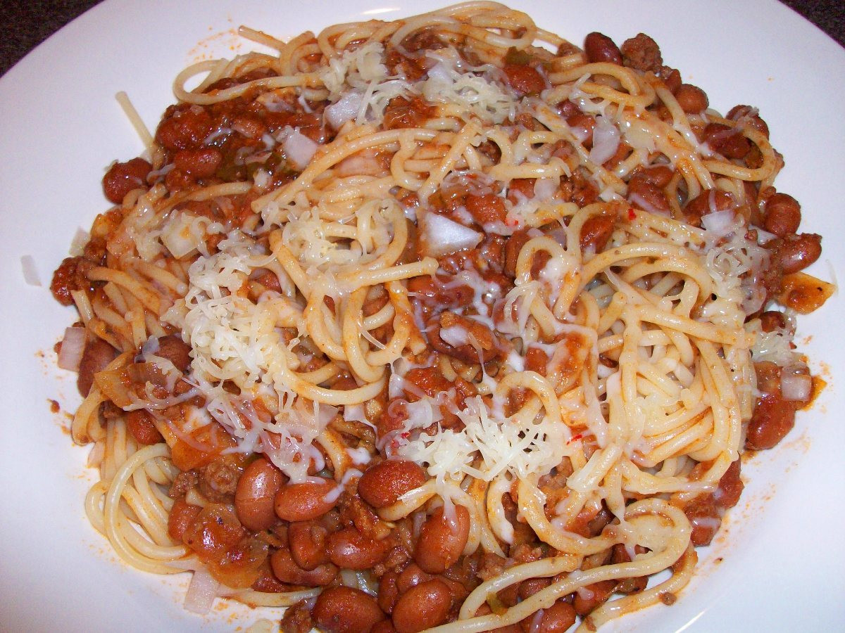 Chili On Spaghetti
 Chili Spaghetti