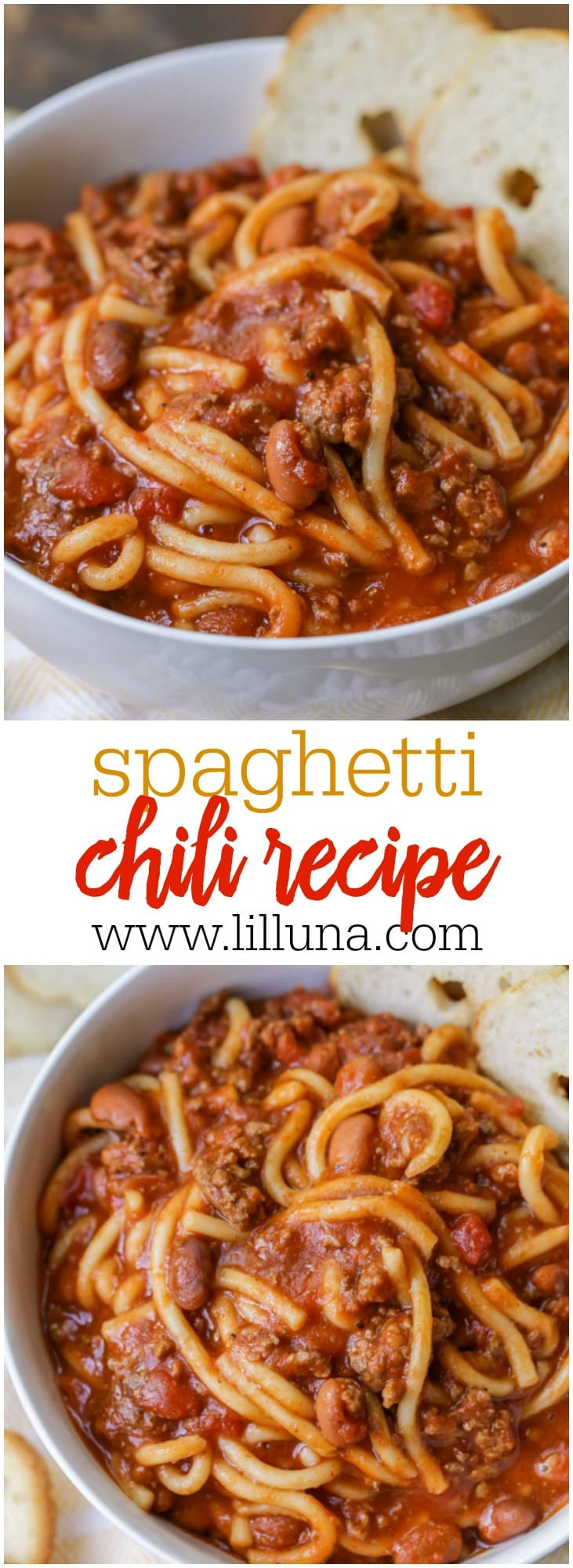 Chili On Spaghetti
 Chili Spaghetti Two of Your Favorite Recipes in e Lil