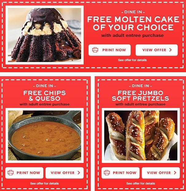 Chili'S Dessert Coupon
 Chili s Coupons December 2013 Free Dessert Appetizer