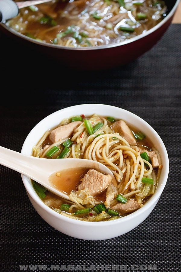 Chinese Chicken Noodle Soup Recipe
 e Pot Chinese Chicken Noodle Soup Recipe 🍜 MasalaHerb