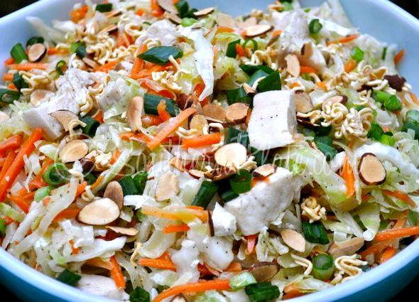 Chinese Chicken Salad Ramen
 Chinese chicken salad recipe using top ramen