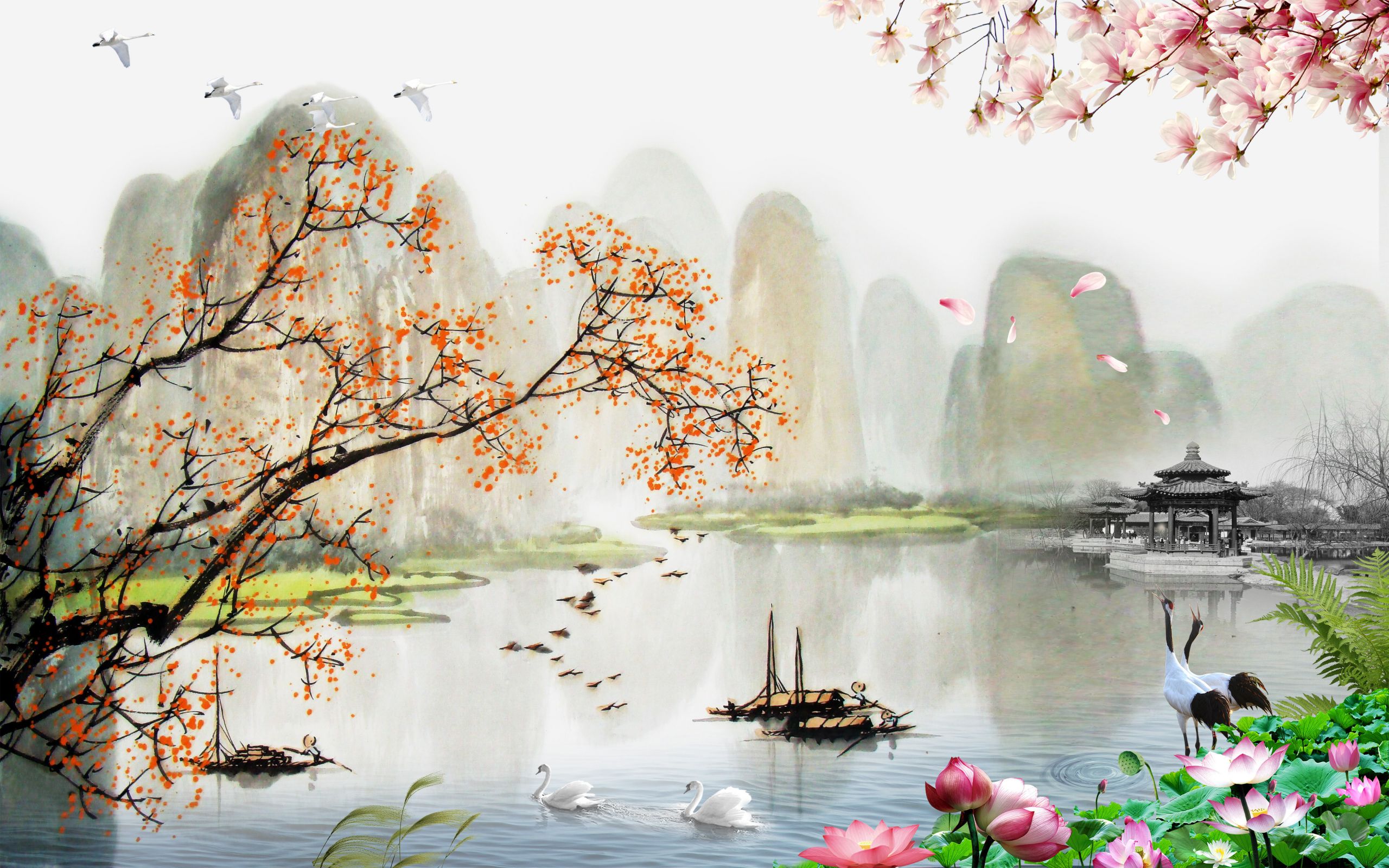 Chinese Landscape Painting
 Chinese Landscape Painting Style Chinese Style Landscape