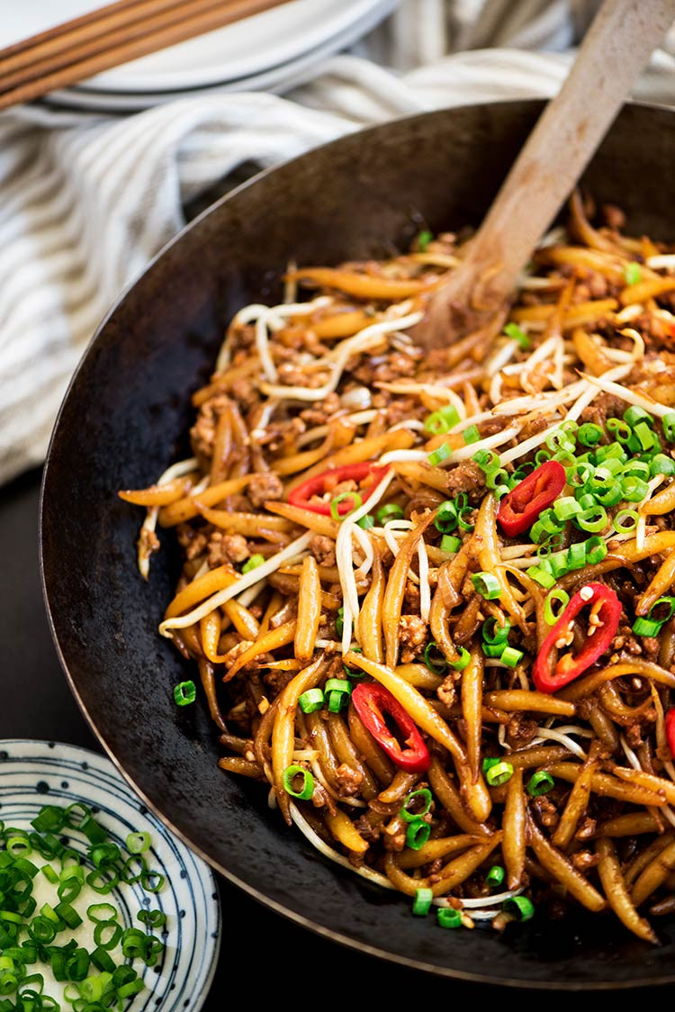 Chinese Rice Noodles
 Malaysian Lo Shu Fun Fried Rice Noodles