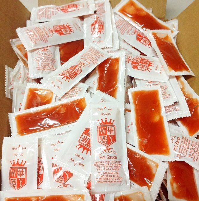 Chinese Sauces List
 Chinese Hot Sauce Individually Packed Choice of 15 30
