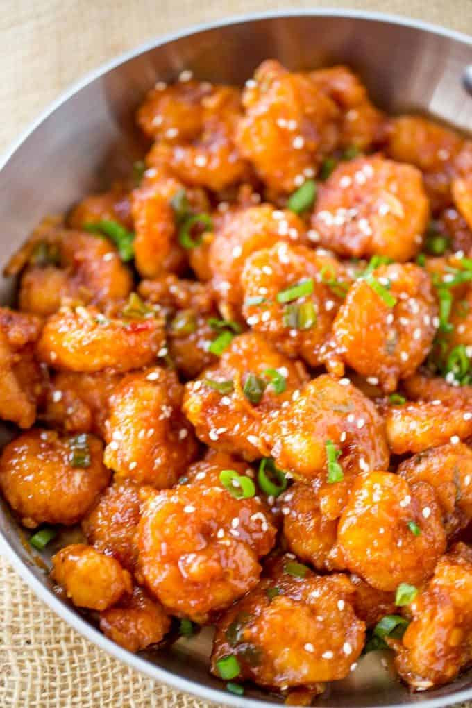 Chinese Seafood Recipes
 Honey Orange Firecracker Shrimp Dinner then Dessert