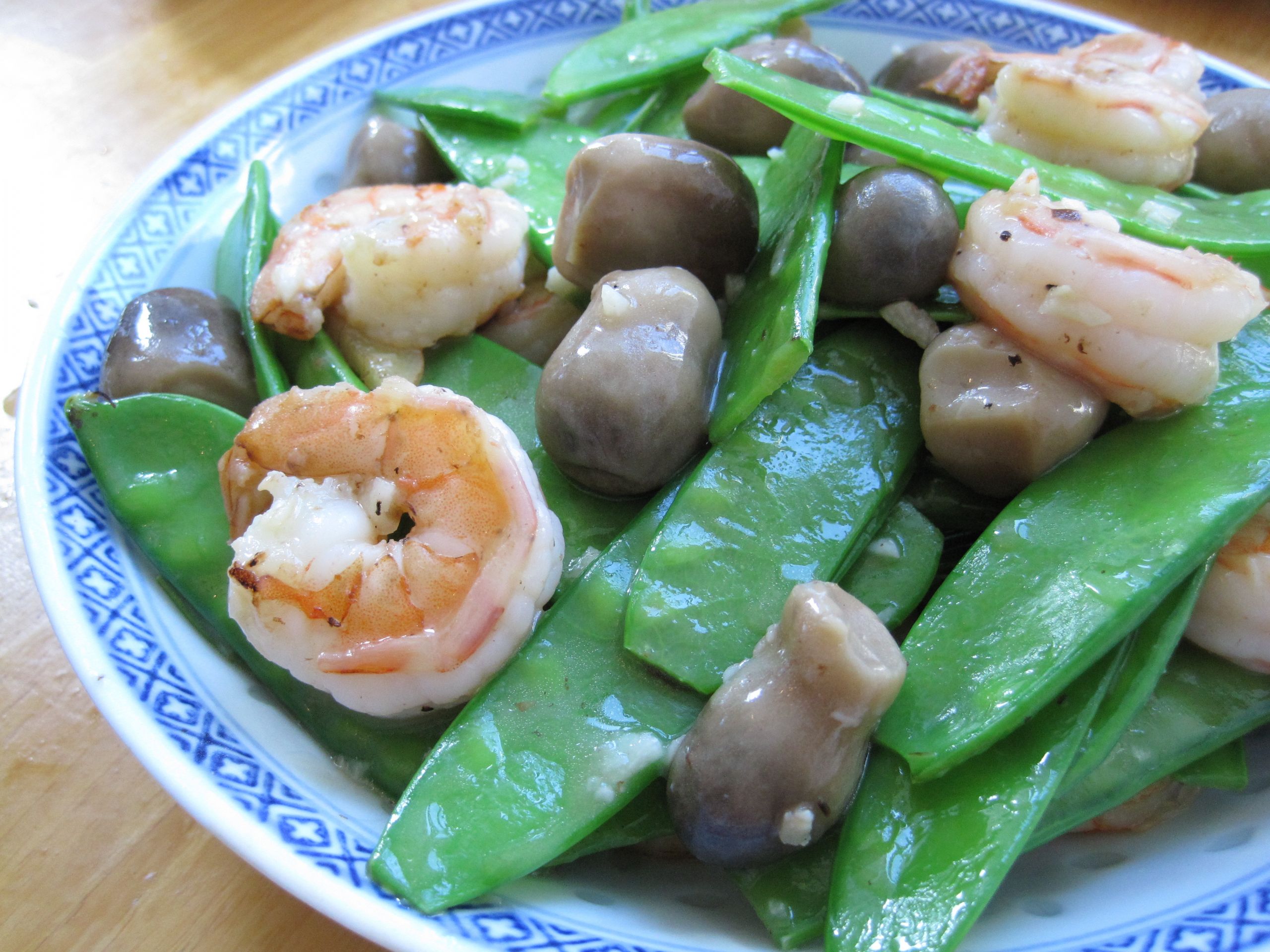 Chinese Seafood Recipes
 Stir Fried Snow Peas with Seafood Chinese Restaurant
