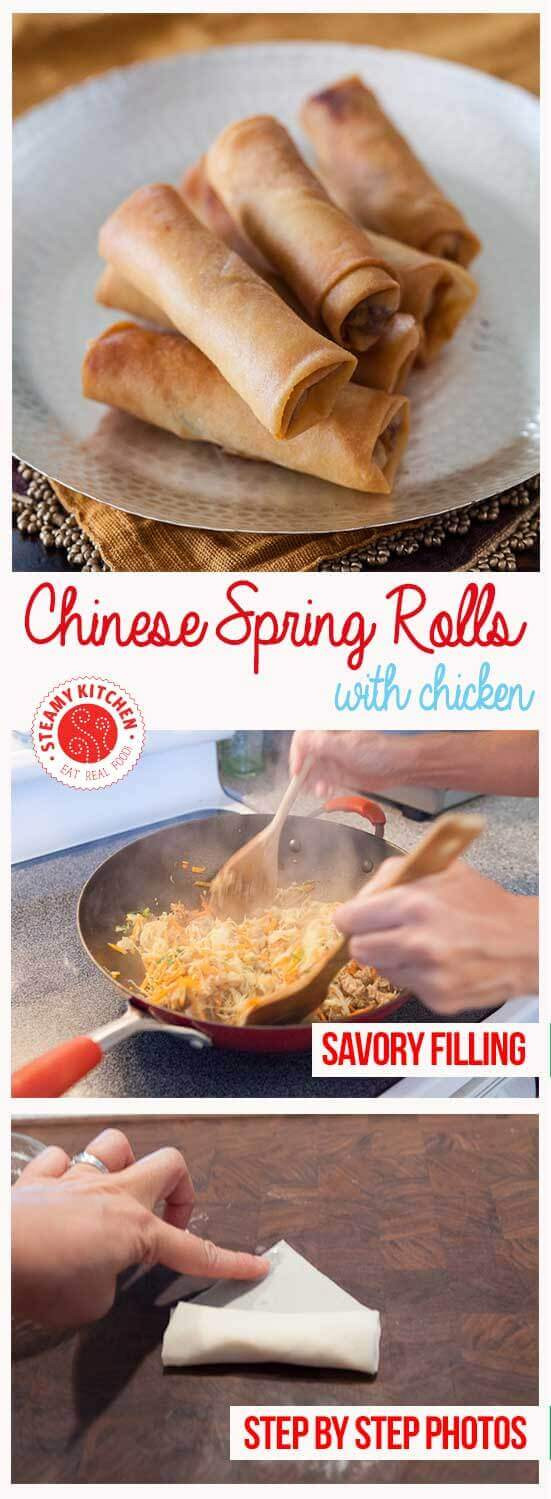 Chinese Spring Roll Recipes
 Chinese Spring Rolls Recipe with Chicken