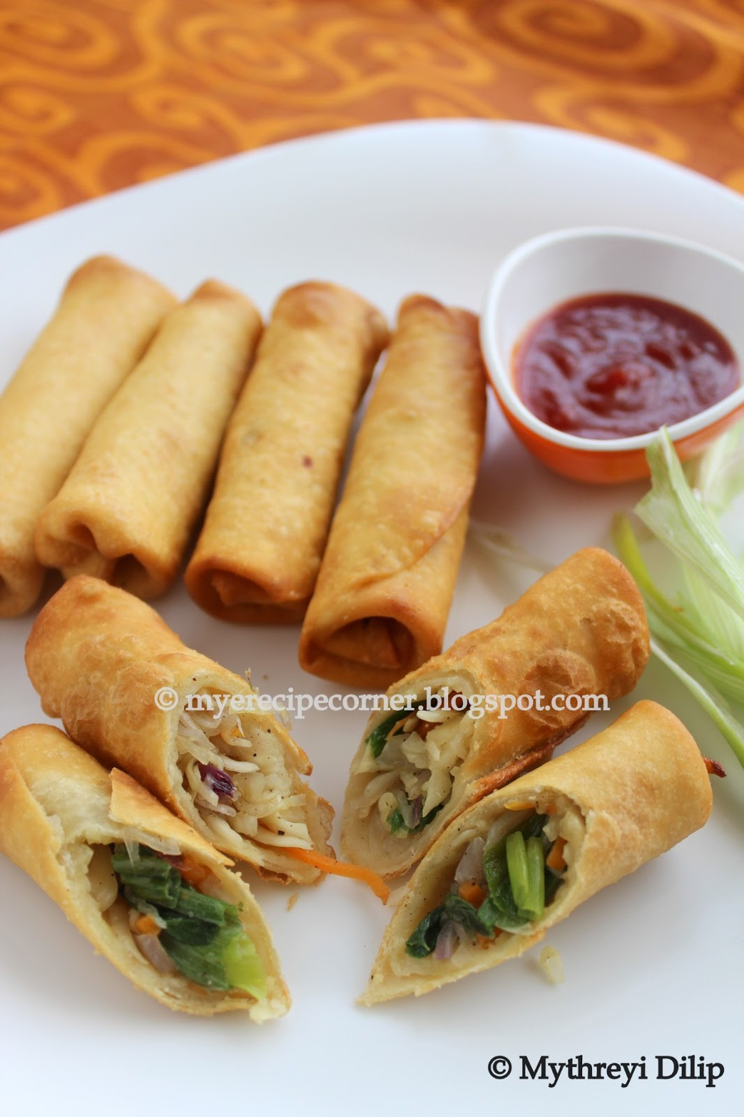 Chinese Spring Roll Recipes
 Mye s Kitchen Ve able spring rolls Indian Chinese style