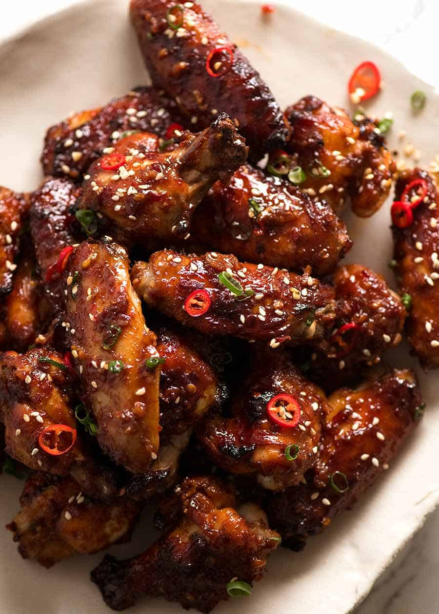 Chinese Wings Recipes
 Sticky Baked Chinese Chicken Wings