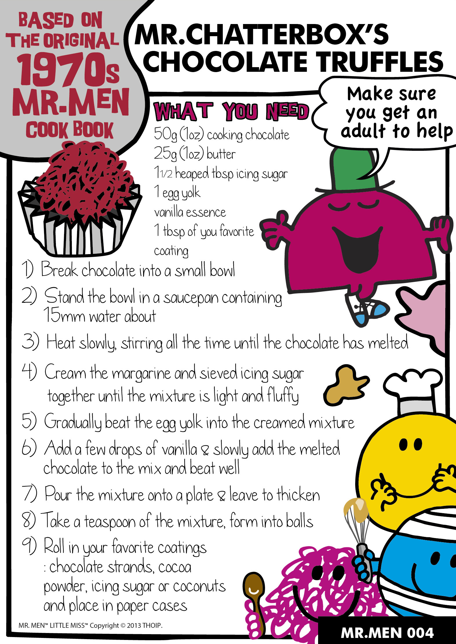 Choc Recipes For Kids
 Mr Men Themed Baking Ideas In The Playroom