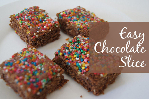 Choc Recipes For Kids
 Easy Chocolate Slice Recipe