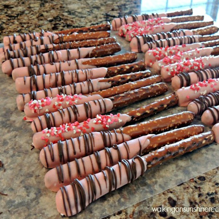 Chocolate Covered Pretzels For Valentines Day
 Valentine s Day Chocolate Covered Pretzels