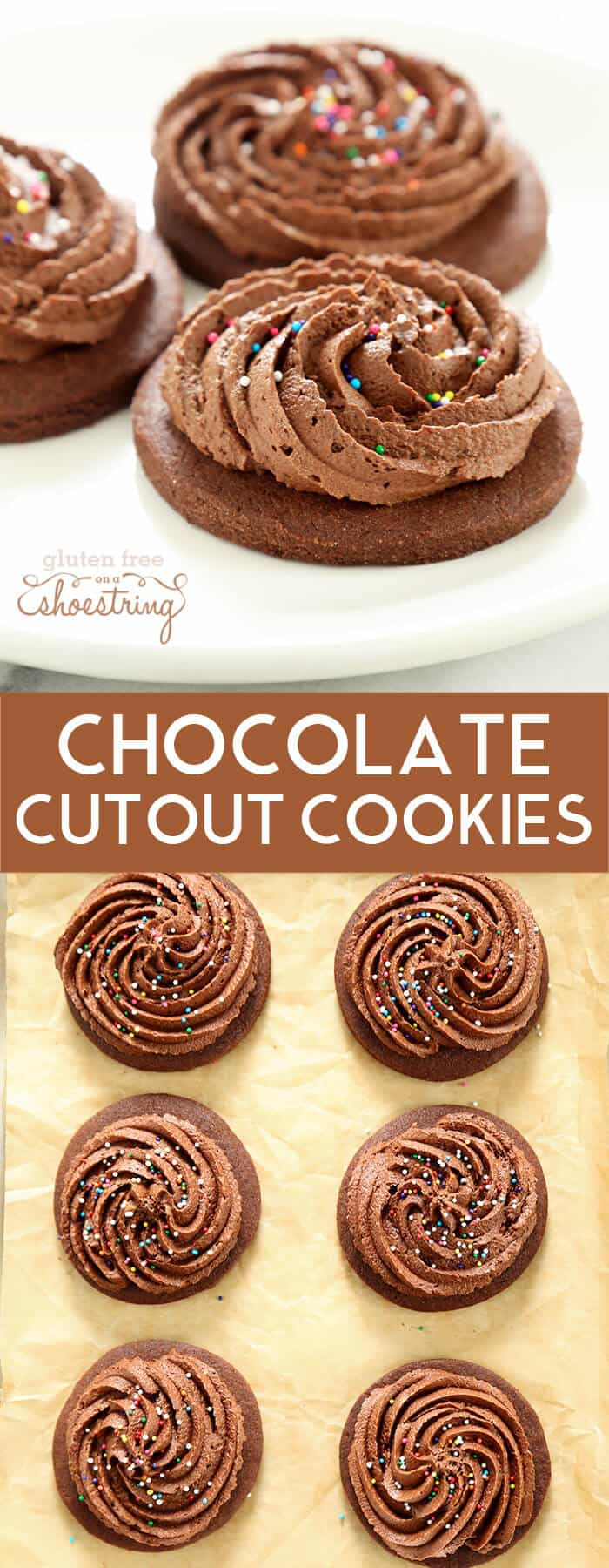 Chocolate Cutout Cookies
 Gluten Free Chocolate Cut out Sugar Cookies