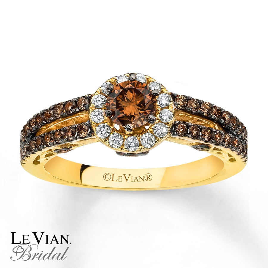 Chocolate Diamond Engagement Ring
 Kay LeVian Chocolate Diamonds 1 ct tw Engagement Ring