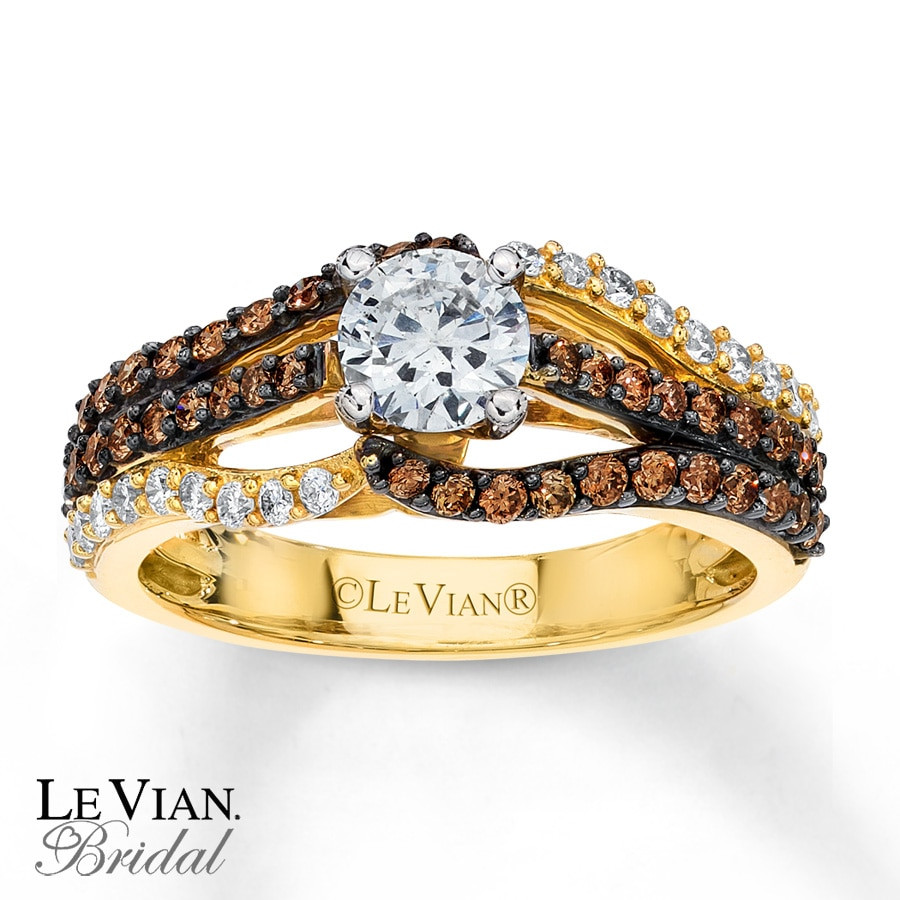 Chocolate Diamond Engagement Ring
 Kay LeVian Chocolate Diamonds 1 ct tw Engagement Ring