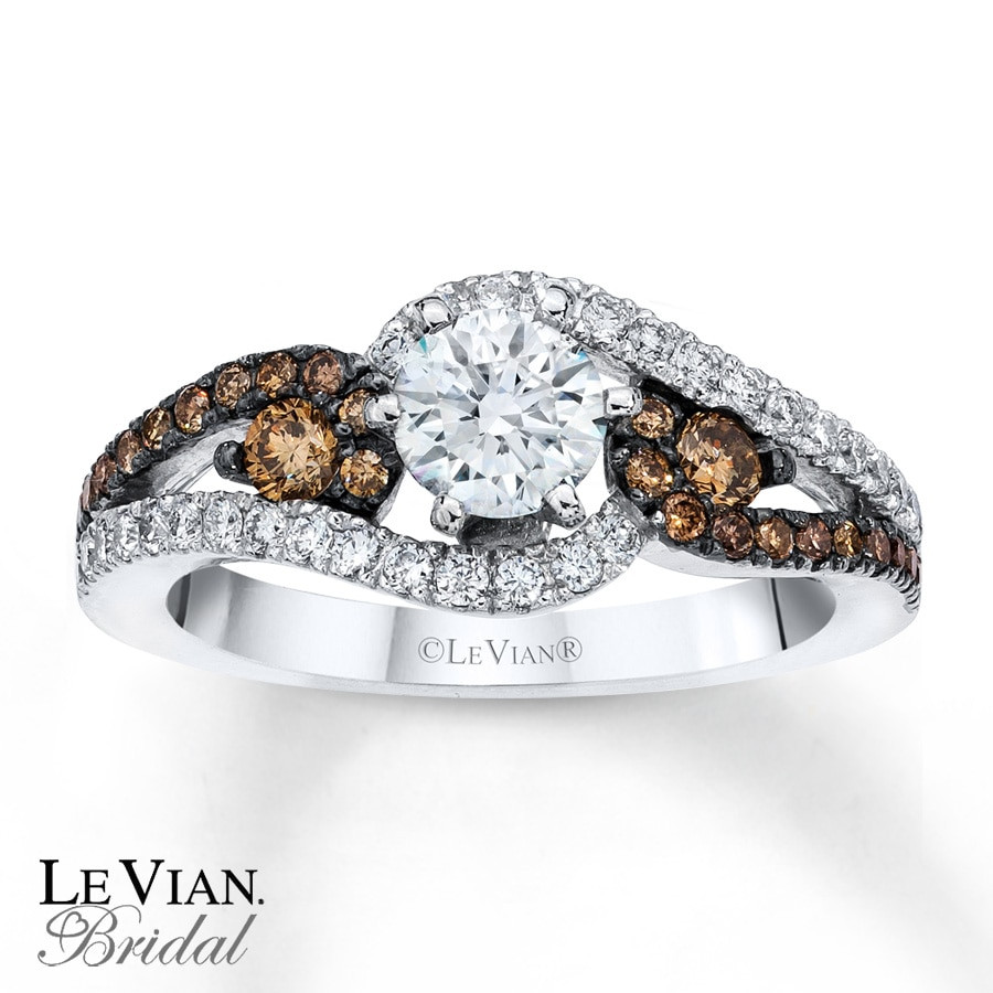 Chocolate Diamond Engagement Ring
 Kay Le Vian Engagement Ring Chocolate Diamonds 14K