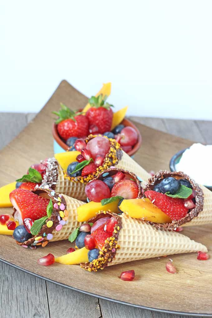 Chocolate Recipes For Kids
 Chocolate Dipped Fruit Cones My Fussy Eater