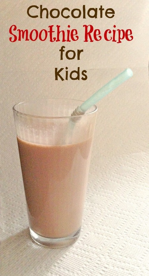 Chocolate Recipes For Kids
 Chocolate Smoothie Recipe for Kids