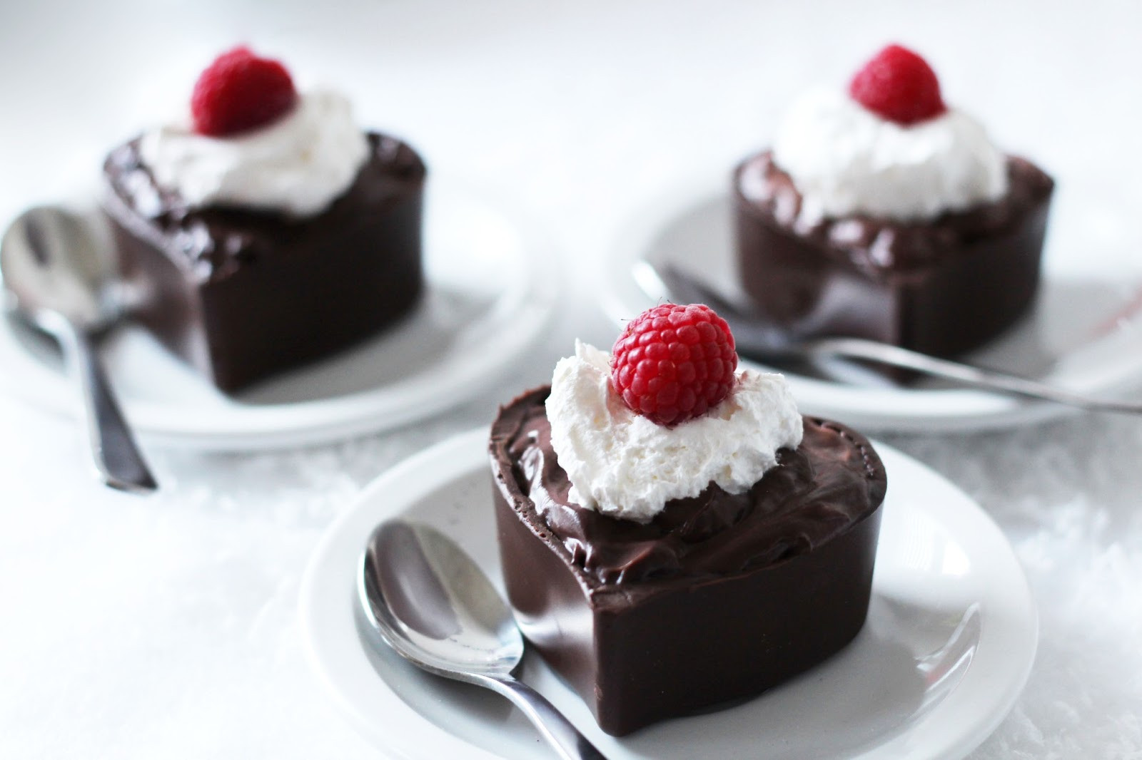 Chocolate Valentine Desserts
 Worth Pinning Chocolate Heart Pudding Cups