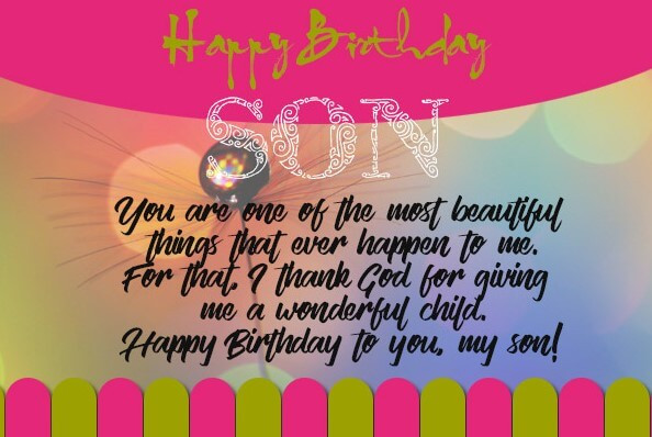 Christian Birthday Wishes For Son
 50 Best Birthday Quotes for Son Quotes Yard