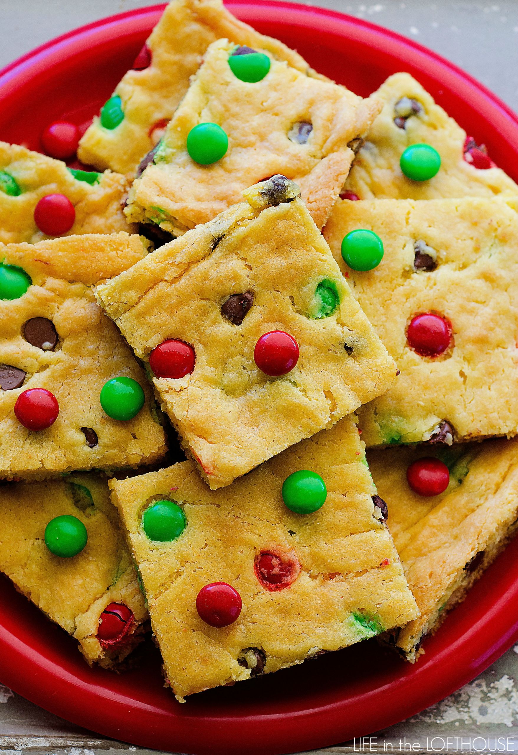 Christmas Bar Cookies
 Cake Mix Cookie Bars Life In The Lofthouse