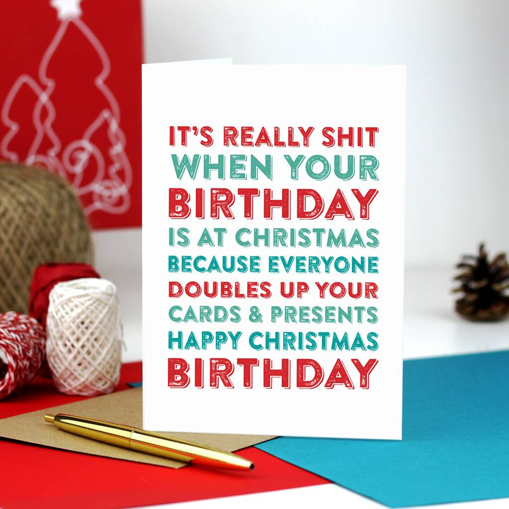 Christmas Birthday Wishes
 Merry Christmas Birthday Greetings Card By Do You