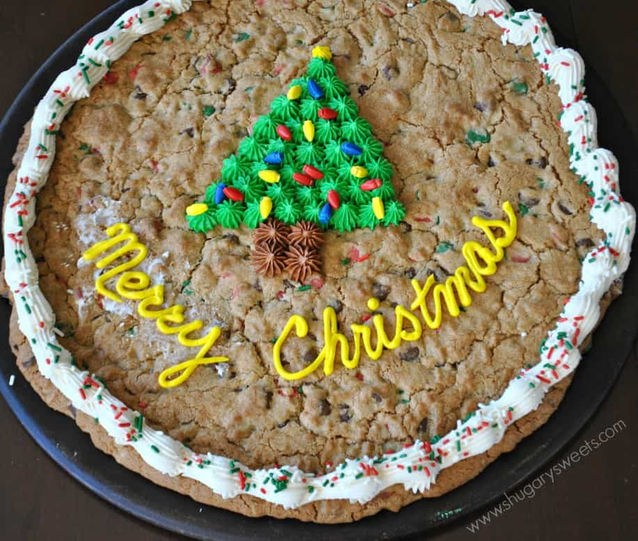 Christmas Cake Cookies
 Christmas Cookie Cake Shugary Sweets