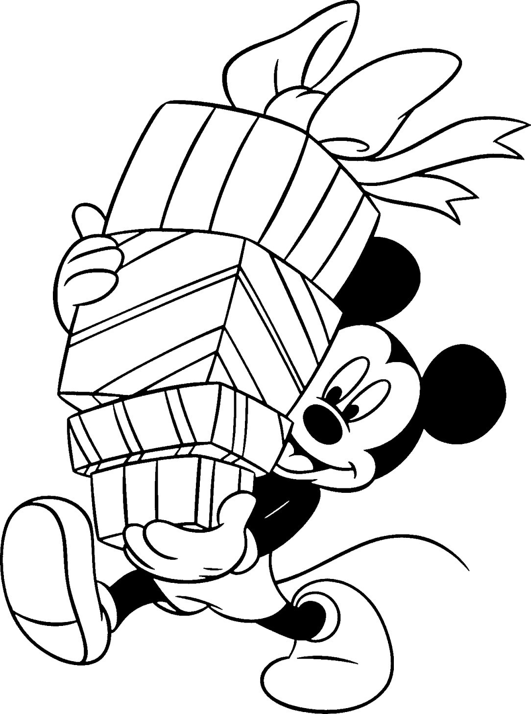 Christmas Coloring Pages For Children
 Free Disney Christmas Printable Coloring Pages for Kids