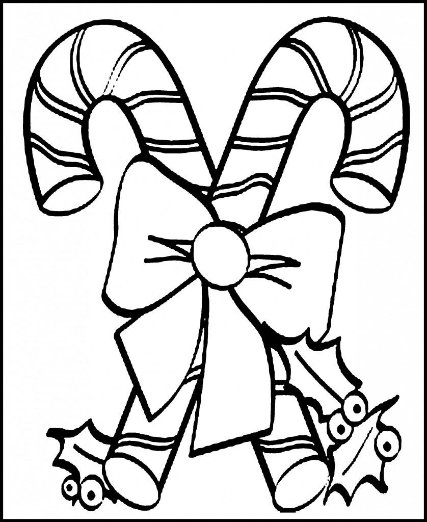 Christmas Coloring Pages For Children
 Free Printable Candy Cane Coloring Pages For Kids