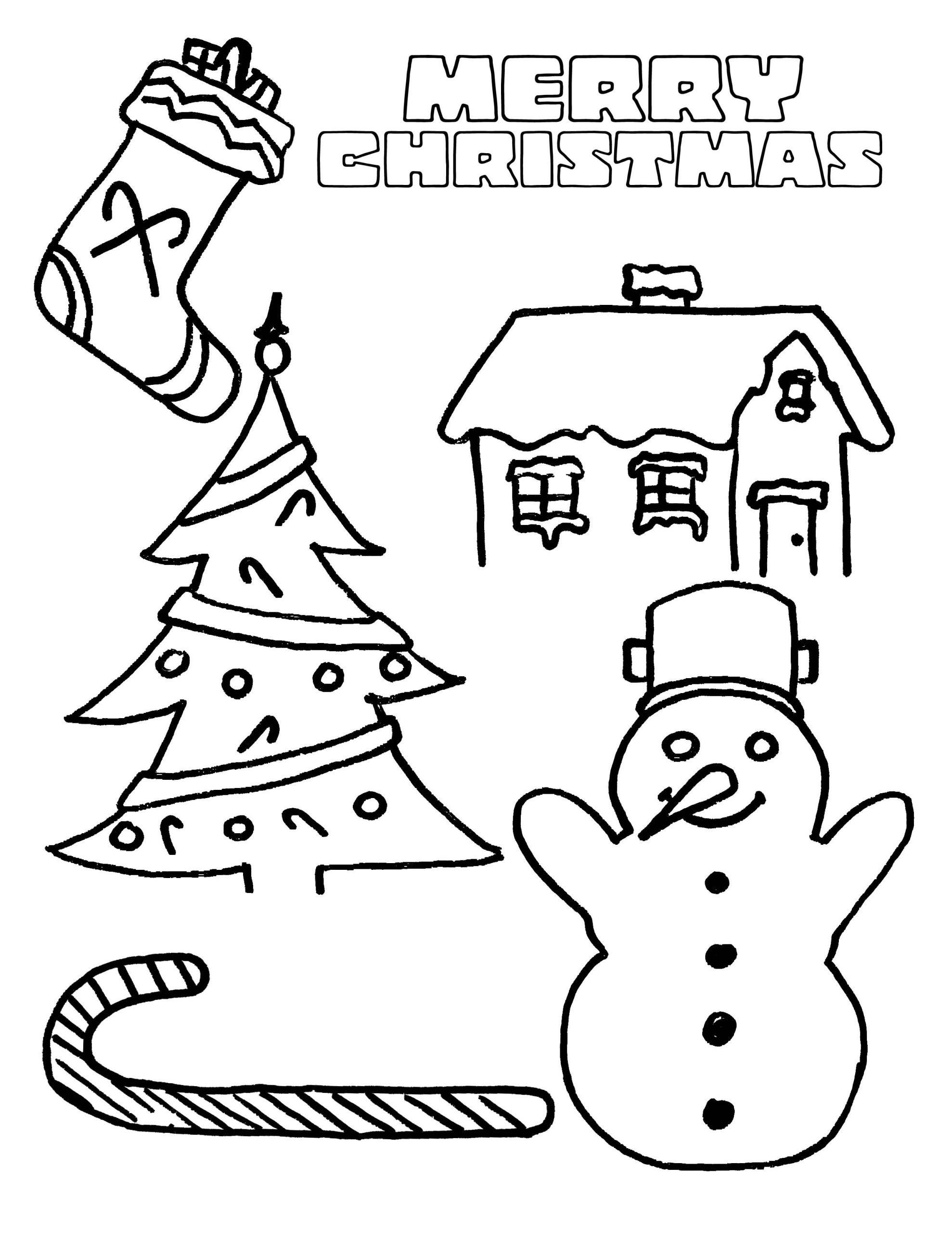 Christmas Coloring Pages For Children
 Party Simplicity free Christmas coloring page for kids